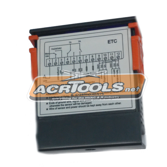 THERMOMETER - THERMOSTAT ETC-600, 220v, ACRTOOLS... THERMOMETER - THERMOSTAT ETC-600, 220v, ACRTOOLS...