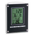 Digital alarm clock with pen pot, Black Digital alarm clock with pen pot, Black