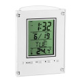 Digital alarm clock with pen pot, white   