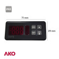Controller D14726,4-20mA,up to 1000ºC,2 programmable outputs,230V,AKO...