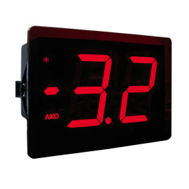 Temperature controller of large dimencions with 3 relay,D16323,-50/+150ºC,230V,timer defrost,decimal point,AKO ... .