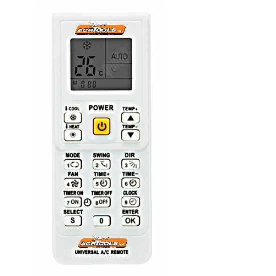 UNIVERSAL A/C REMOTE CONTROL,ACR9018,4000 in 1,ACRTOOLS UNIVERSAL A/C REMOTE CONTROL,ACR9018,4000 in 1,ACRTOOLS