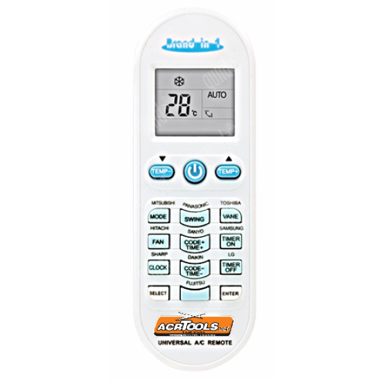UNIVERSAL A/C REMOTE CONTROL,ACR-B02, Brand in 1,ACRTOOLS UNIVERSAL A/C REMOTE CONTROL,ACR-B02, Brand in 1,ACRTOOLS
