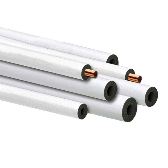 Insulation white with protection UV, thickness 9mm and 12mm diameter copper pipe 1/2 "