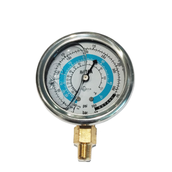 LOW PRESSURE GLYCERINE MANOMETER 250GF, R410 (a) -R32 ACRTOOLS LOW PRESSURE GLYCERINE MANOMETER 250GF, R410 (a) -R32 ACRTOOLS