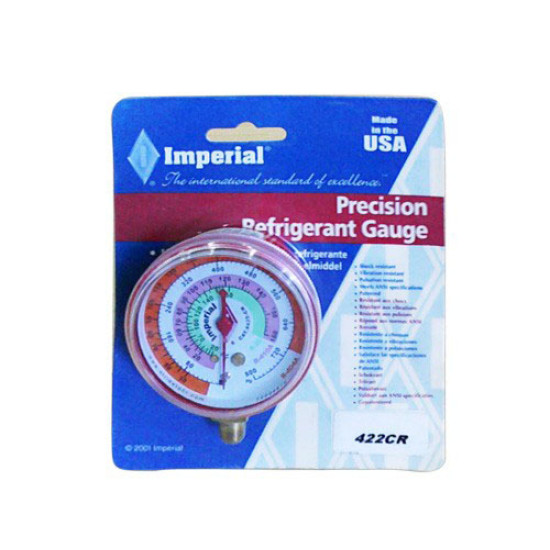 GAUGE REFRIGERANT HIGH, 422CR R22,410a,404a, IMPERIAL GAUGE REFRIGERANT HIGH, 422CR R22,410a,404a, IMPERIAL