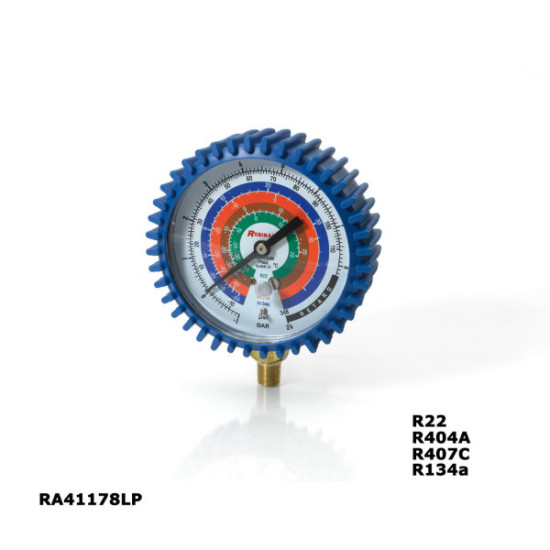 ANALOGUE GAUGE (BLUE) RA41178LP, R134a, R404A, R407C, R22 (C) ROBINAIR ANALOGUE GAUGE (BLUE) RA41178LP, R134a, R404A, R407C, R22 (C) ROBINAIR