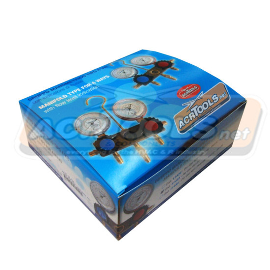 ΜΑΝΟΜΕΤΡΟΥ ΚΑΣΑ 2ΠΛH, ΑΛΟΥΜ., υγροδ. "med.cost", R134a, ACRTOOLS...