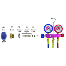 Manifold Gauge Set, 510-C, R410a, IMPERIAL