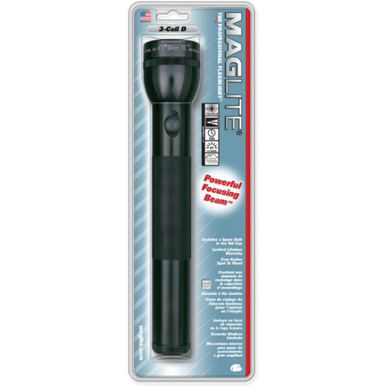PROFESSIONAL TORCH 3 CELL D-BLACK, S3D016, MAGLITE PROFESSIONAL TORCH 3 CELL D-BLACK, S3D016, MAGLITE