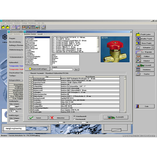 “CoolTool” software program “CoolTool” software program, calculation, design, simulation & documentation of any refrigeration & air conditioning system