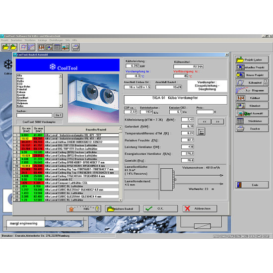 “CoolTool” software program “CoolTool” software program, calculation, design, simulation & documentation of any refrigeration & air conditioning system