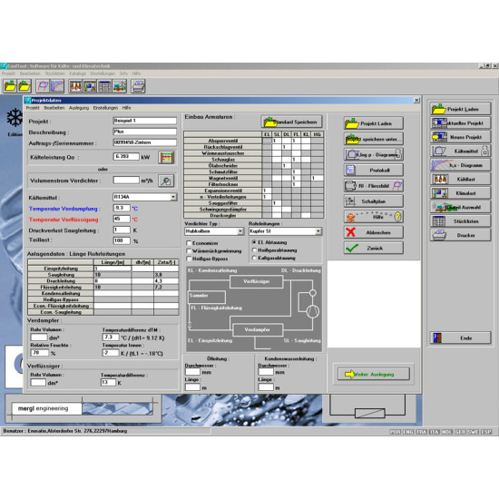 “CoolTool” software program “CoolTool” software program, calculation, design, simulation & documentation of any refrigeration & air conditioning system