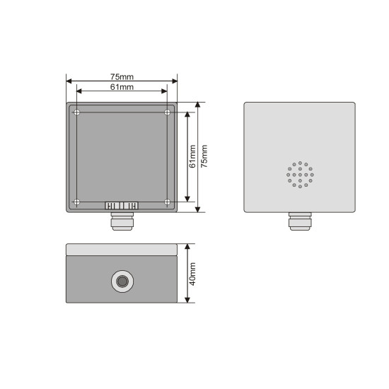 STATIONARY GAS SENSOR FOR R410a, 4-20mΑ, "MSR"