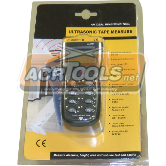 Laser distance meter up to 15m ACR6450, ACRTOOLS...