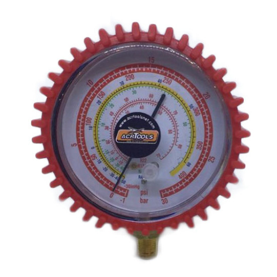 GAUGE HIGH, Φ80mm, R134a, R404, 407C, 22, ACRTOOLS GAUGE HIGH, Φ80mm, R134a, R404, 407C, 22, ACRTOOLS