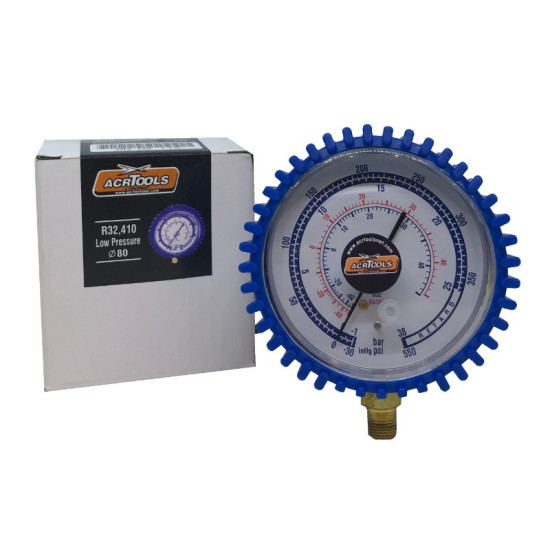 ΜΑΝΟΜΕΤΡΟ ΧΑΜΗΛΗΣ, Φ80mm, R410, R32, ACRTOOLS ΜΑΝΟΜΕΤΡΟ ΧΑΜΗΛΗΣ, Φ80mm, R410, R32, ACRTOOLS