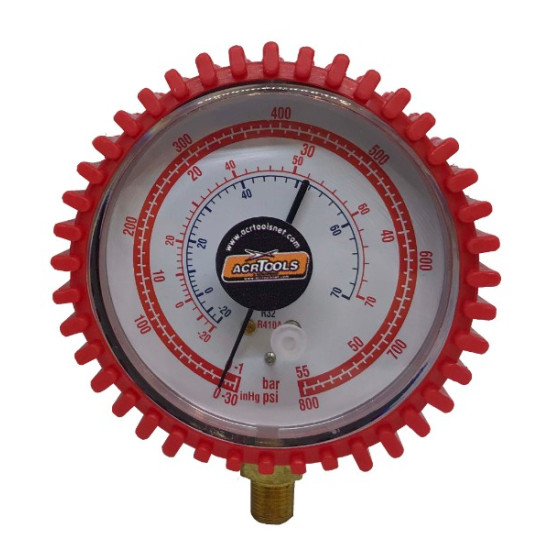 GAUGE HIGH Φ80, 800psi, R410, R32 ACRTOOLS GAUGE HIGH Φ80, 800psi, R410, R32 ACRTOOLS