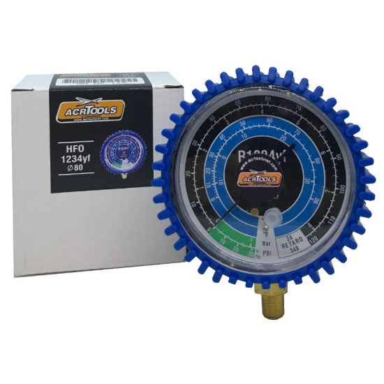 GAUGE LOW, Φ80mm, HFO-R1234yf, ACRTOOLS GAUGE LOW, Φ80mm, HFO-R1234yf, ACRTOOLS