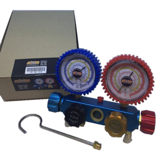 SERVICE MANIFOLD 4PLE, ALUMINIUM, WITH LIQUID INDICATOR, "Heavy duty", R134a, 404, 407c, 22, ACRTOOLS SERVICE MANIFOLD 4PLE, ALUMINIUM, WITH LIQUID INDICATOR, "Heavy duty", R134a, 404, 407c, 22, ACRTOOLS